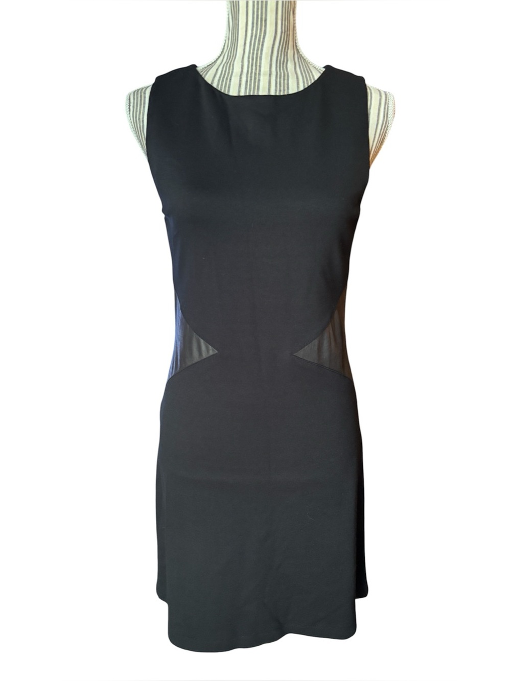 Alice + Olivia Black Sleeveless Mini Dress